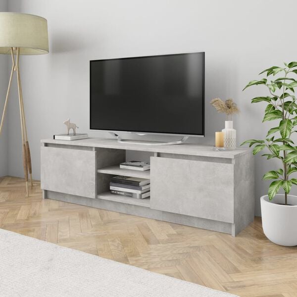 vidaXL TV-Schrank Betongrau 120&times;30&times;35,5 cm Holzwerkstoff