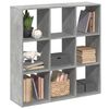 vidaXL Raumteiler-B&uuml;cherregal Betongrau 102x29x103,5 cm Holzwerkstoff