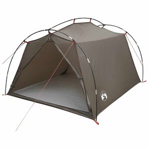 vidaXL Tunnelzelt 2 Personen Braun und Grau