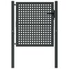 vidaXL Gartentor Anthrazit 100x100 cm Stahl