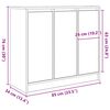 vidaXL Sideboard Sonoma-Eiche 85x34x76 cm Holzwerkstoff