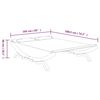 vidaXL Sonnenliege 165x188,5x46 cm Bugholz Massiv Creme