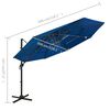 vidaXL Sonnenschirm mit Aluminium-Mast 4-lagig Azurblau 3x3 m
