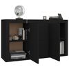 vidaXL Sideboard Schwarz 120x36x69 cm Holzwerkstoff