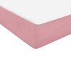 vidaXL Boxspringbett mit Matratze & LED Rosa 120x210 cm Samt