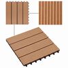 vidaXL Terrassenfliese 11 pcs Teak 30 x 30 cm WPC