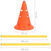 vidaXL Agility Hundetraining Hindernis-Set Orange und Gelb