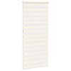 vidaXL Doppelrollo Marmorbeige 95x230 cm Stoffbreite 90,9 cm Polyester