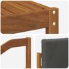 vidaXL Outdoor-Sofagarnitur mit Kissen 6 pcs Natur und Anthrazit