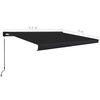 vidaXL Manuelle Kassetten-Markise 450x300 cm Anthrazit