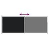 vidaXL Seitenmarkise Ausziehbar 180x500 cm Schwarz