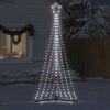 vidaXL LED Weihnachtsbaum 447 LEDs Kaltweiß 250 cm