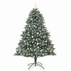 vidaXL K&uuml;nstlicher Weihnachtsbaum mit 300 LEDs mit St&auml;nder Gr&uuml;n 210 cm