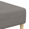vidaXL Sofa mit Kissen 3 pcs Taupe Stoff