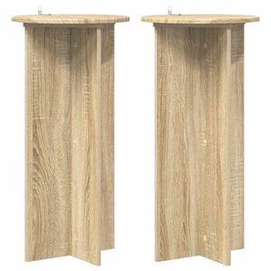 vidaXL Pflanzenst&auml;nder 2 pcs Sonoma-Eiche 40 x 40 x 80 cm