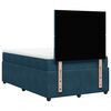 vidaXL Boxspringbett mit Matratze Blau 120x190 cm Samt