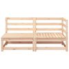 vidaXL Gartensofa 2-Sitzer Massivholz Kiefer
