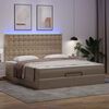 vidaXL Ottoman-Bett mit Matratze & LEDs 160x200cm Kunstleder