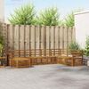 vidaXL Sofagarnituren 8 pcs Natur Massivholz Akazie