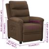 vidaXL Relaxsessel Braun Stoff