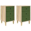 vidaXL Nachttisch GELEEN 2 stk. Sonoma-Eiche 36 x 33 x 60 cm
