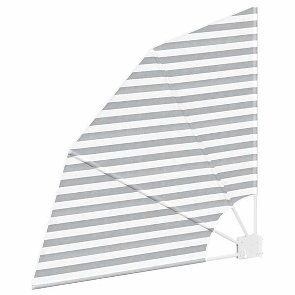 vidaXL Balkon Sichtschutz Anthrazit und Weiß 115 x 115 cm Stoff