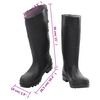 vidaXL Gummistiefel Schwarz Größe 39 PVC
