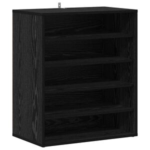 vidaXL Schuhschrank Schwarz Eichen-Optik 60 x 35 x 70 cm Holzwerkstoff