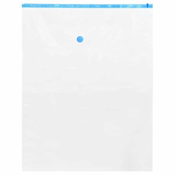 vidaXL Aufbewahrungstaschen 10 pcs Transparent und Blau 100 x 80 cm