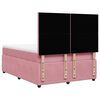 vidaXL Boxspringbett mit Matratze Rosa 140x200 cm Samt