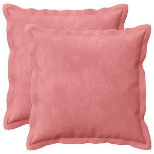 vidaXL Kissenbezug 2 pcs HOUTEN Rosa 30 x 30 cm Samt