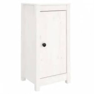 vidaXL Sideboard Wei&szlig; 39x35x80 cm Massivholz Kiefer