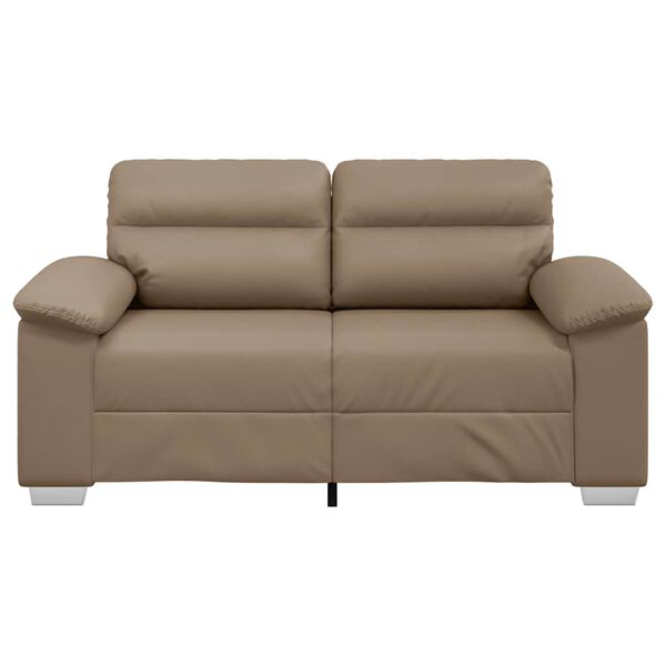 vidaXL 2-Sitzer-Sofa Cappuccino 120 cm Kunstleder