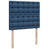 vidaXL Boxspringbett mit Matratze Blau 120x190 cm Stoff