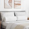 vidaXL Bolsterkissen 2 Stück Weiß Ø 25 x 70 cm Stoff