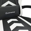 vidaXL Gaming-Stuhl Drehbar Schwarz und Wei&szlig; Kunstleder