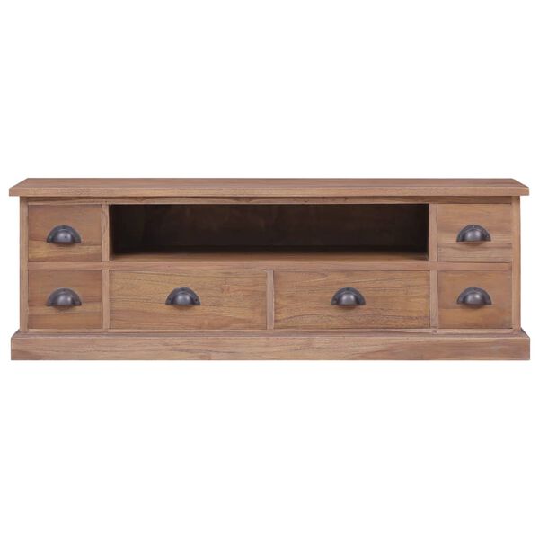 vidaXL TV-Schrank 120×30×40 cm Massivholz Teak