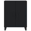 vidaXL Highboard Schwarz 69,5x34x180 cm Holzwerkstoff