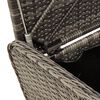 vidaXL Sitzbank mit Stauraum & Kissen Grau 115x51x52 cm Poly Rattan