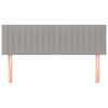 vidaXL Kopfteile 2 Stk. Hellgrau 72x5x78/88 cm Stoff