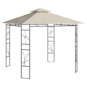 vidaXL Pavillon 3x3x2,7 m Creme 160 g/m&sup2;