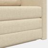 vidaXL Schlafsofa 110cm Creme Stoff
