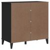 vidaXL Sideboard VIKEN Schwarz 80x40x80 cm Holzwerkstoff