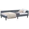 vidaXL Eckbettgestell Dunkelgrau 90 x 200 cm Samt
