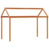 vidaXL Dach f&uuml;r Kinderbett Wachsbraun 207x80,5x151,5 cm Massivholz