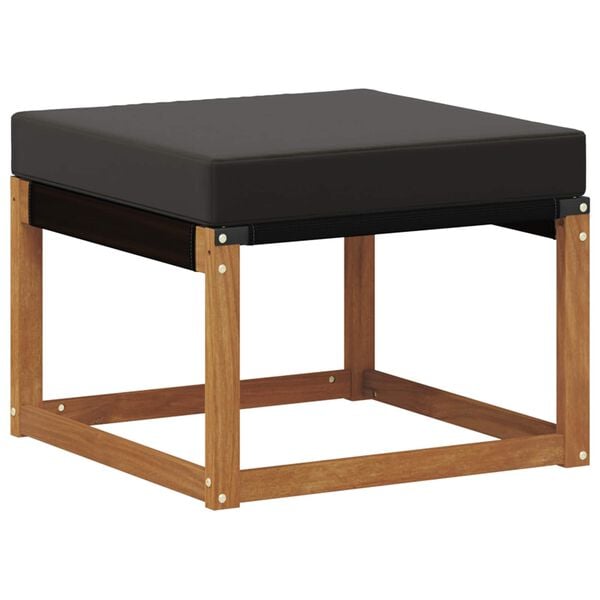 vidaXL Outdoor-Sofagarnitur mit Kissen 6 pcs Nat&uuml;rlich und Schwarz