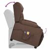 vidaXL Massagesessel mit Aufstehhilfe Taupe Stoff