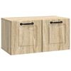 vidaXL Wandmontierter TV-Schrank Sonoma-Eiche 59,5 x 31 x 30 cm