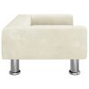 vidaXL Kindersofa Creme 70x45x26,5 cm Samt