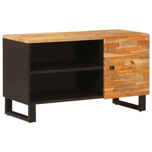 vidaXL TV-Schr&auml;nk mit Regal Braun 80 x 33 x 46 cm Massivholz Mango